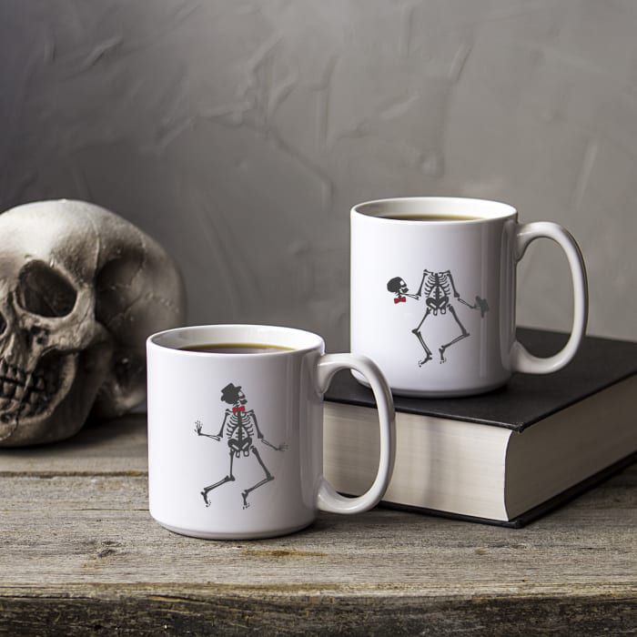pier 1 skeleton mugs