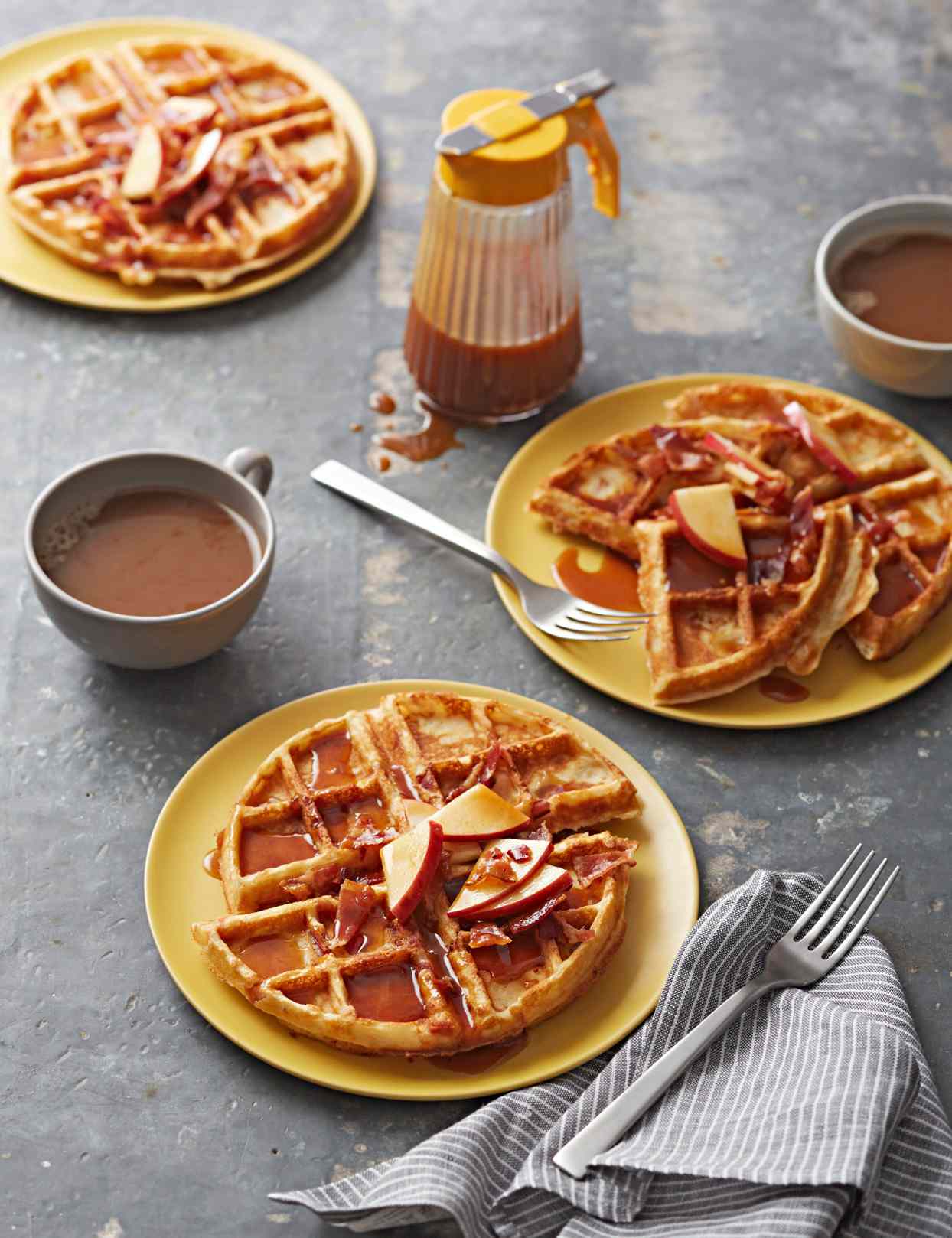 Bacon and Apple Waffles