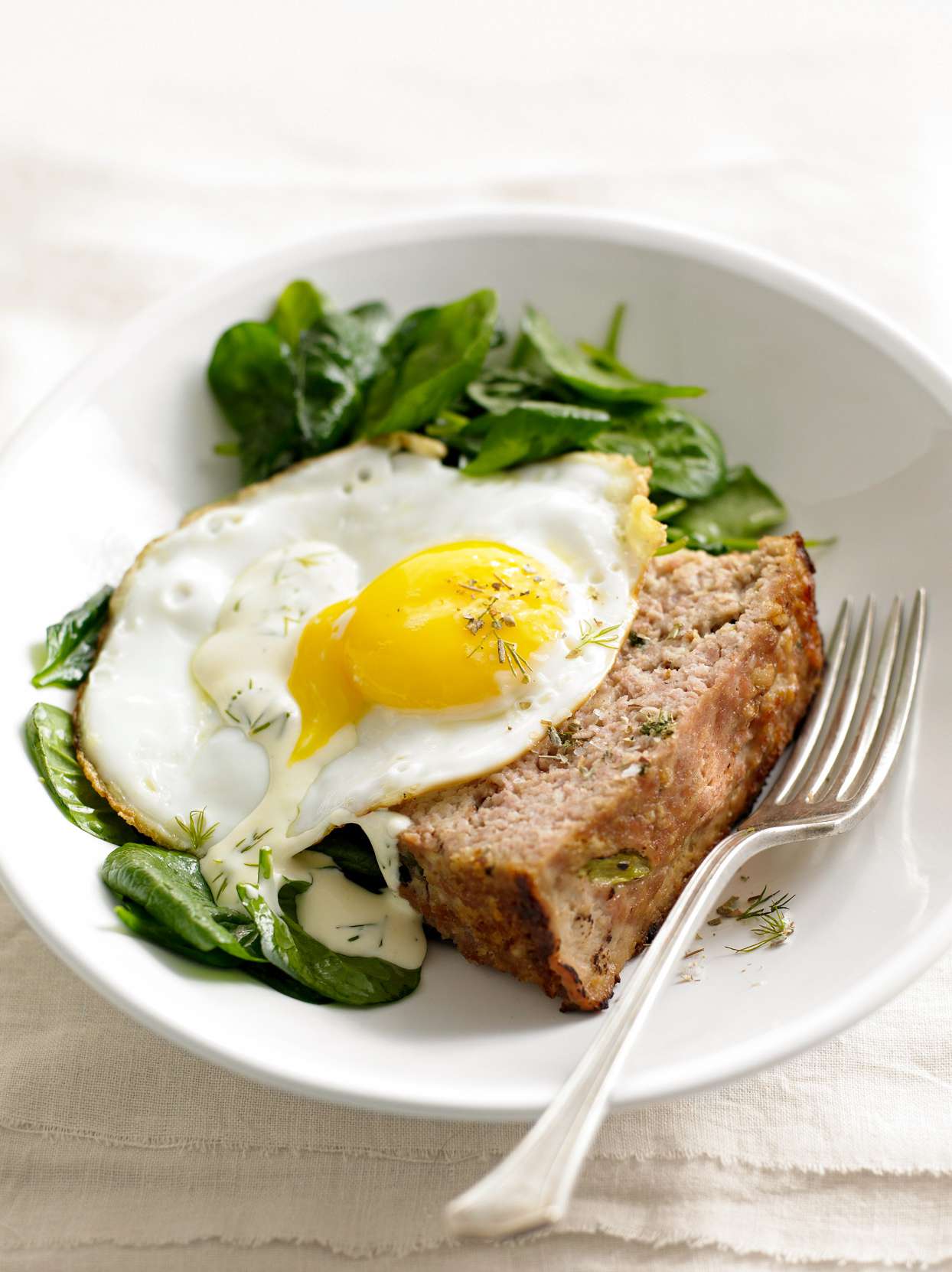 Greens, Eggs, and Ham Loaf 