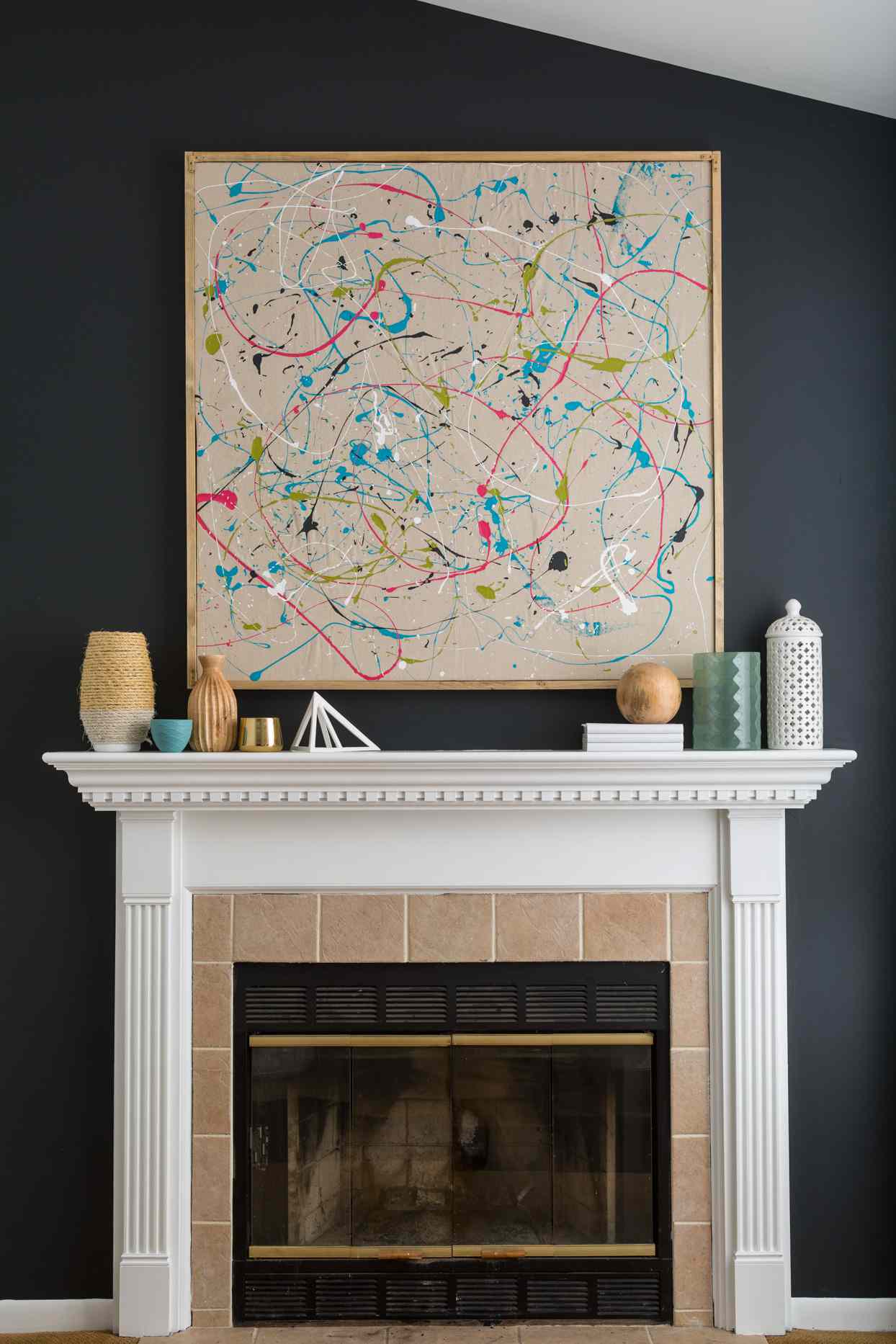 Neutral Fireplace Tile