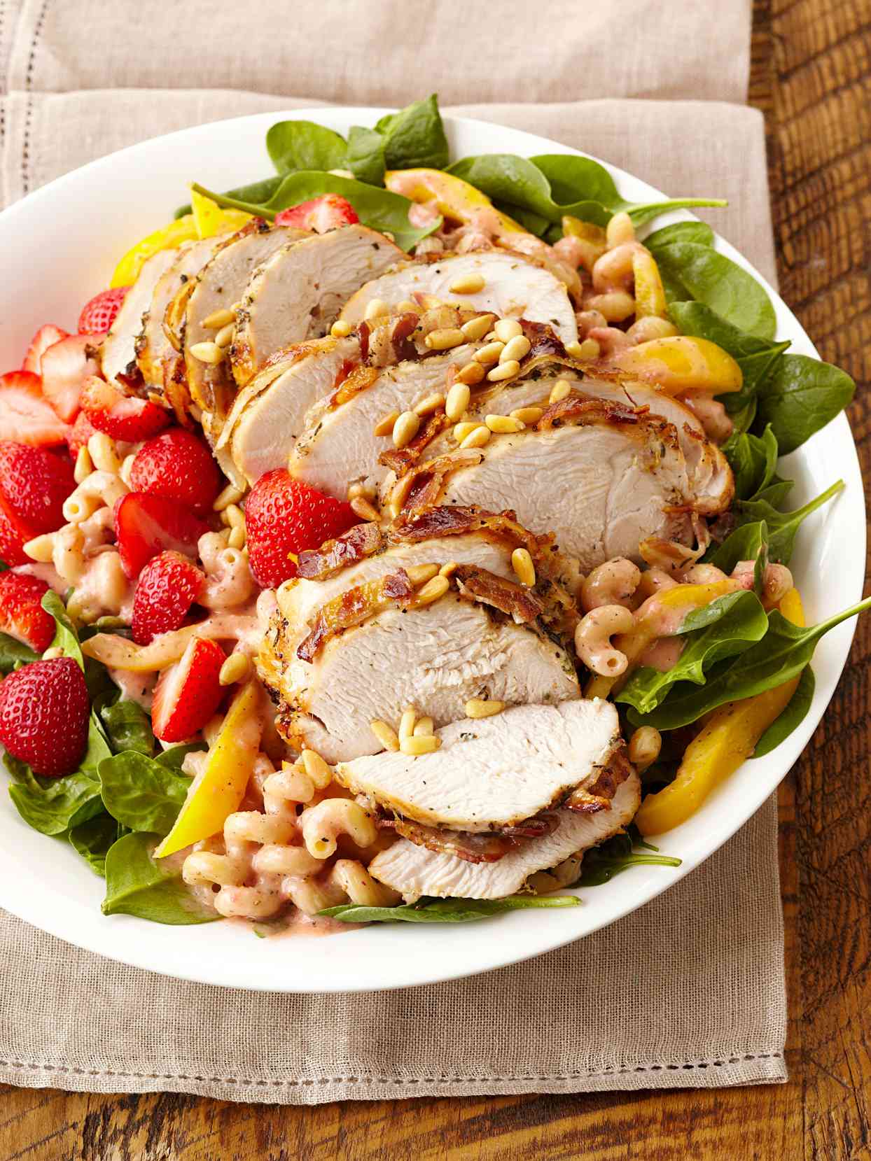 Grilled Turkey and Strawberry Salad
