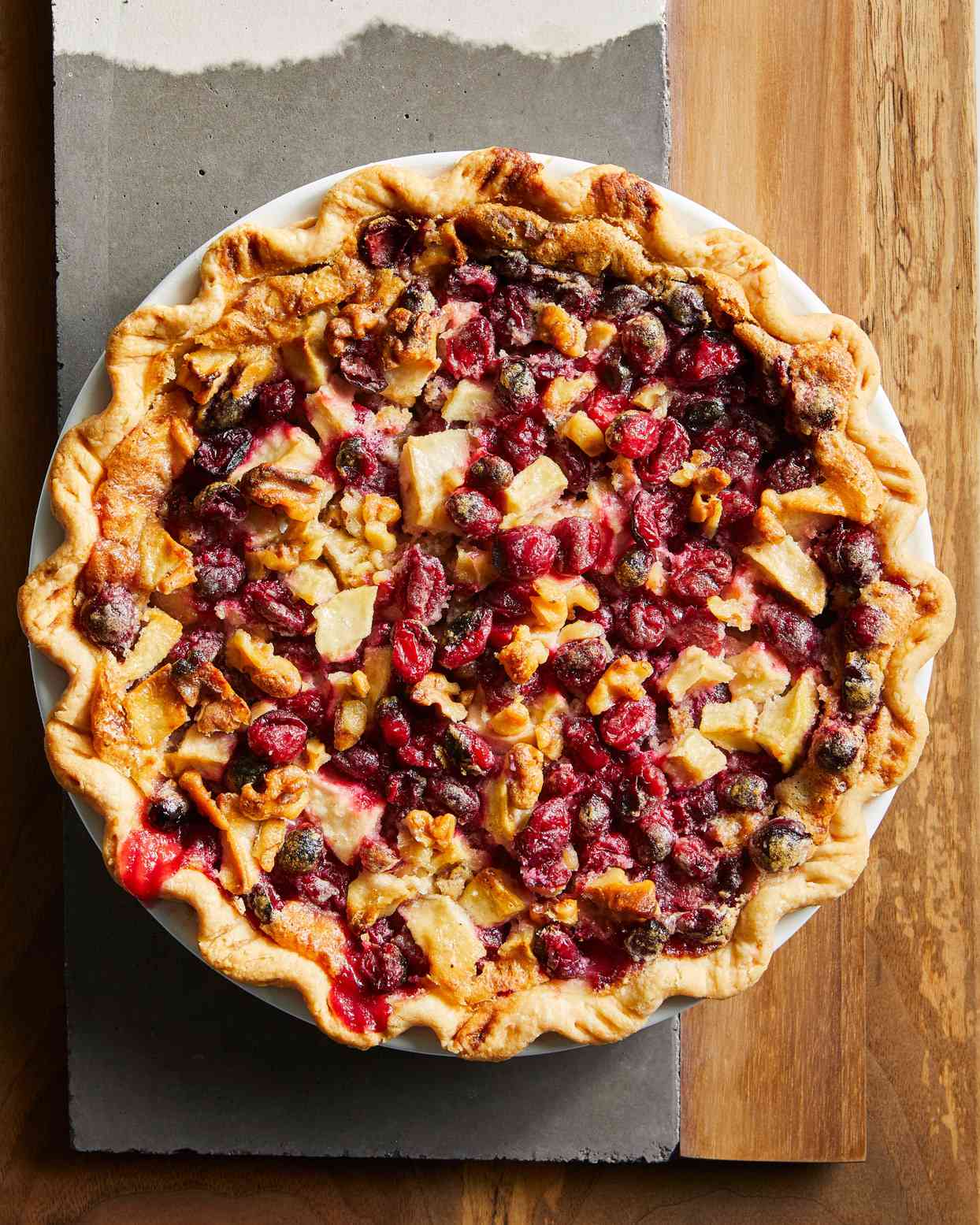 Deep-Dish Apple-Cranberry Pie