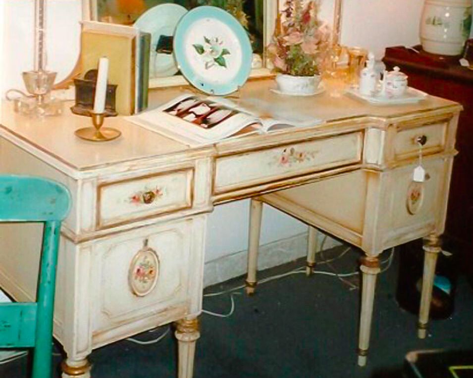 before: vintage desk