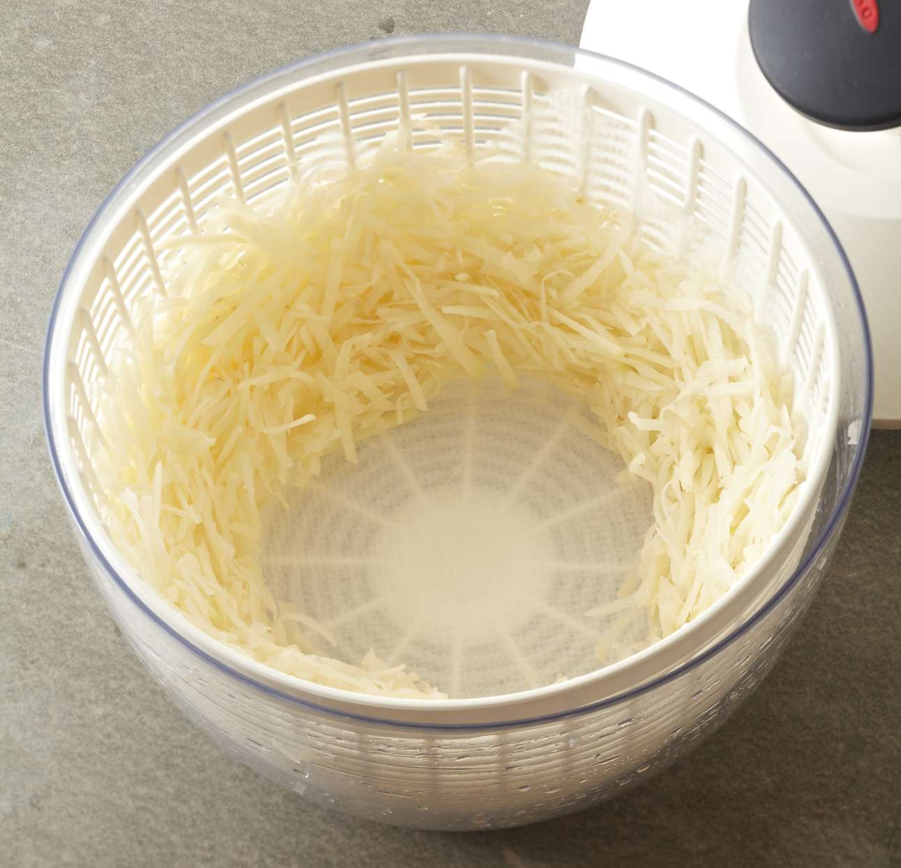 spin hash browns drain strainer