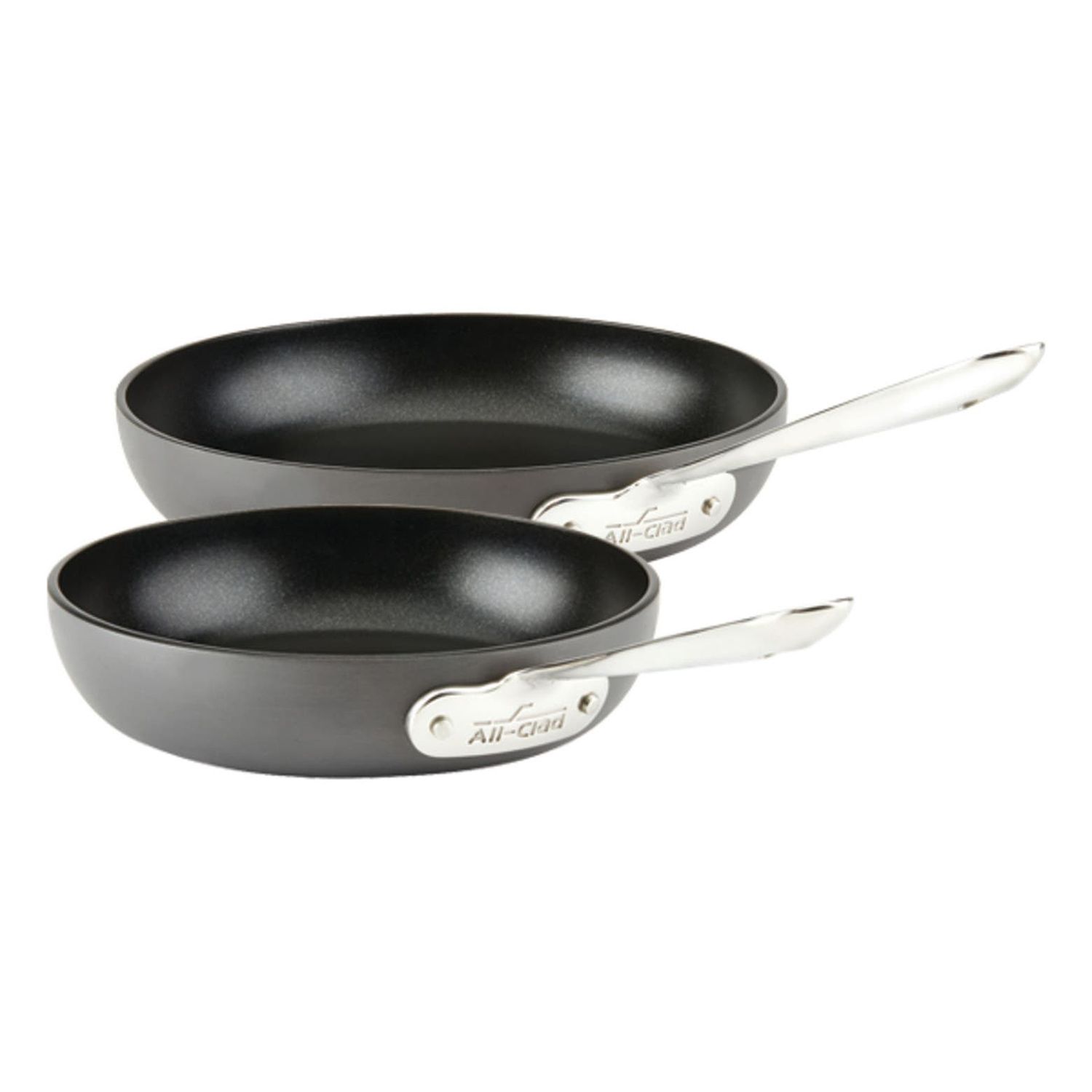 All Clad 8-Inch & 10-Inch Hard Anodized Aluminum Nonstick Fry Pan Set