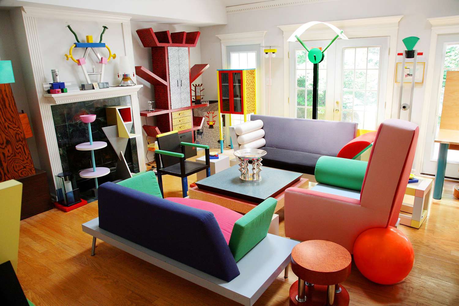memphis milano movement designed living room