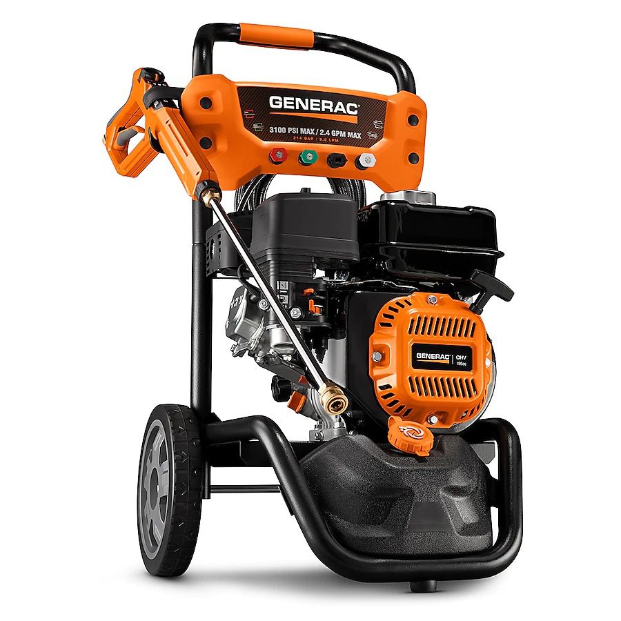 Generac Residential 3100 PSI 2.4-Gallon Cold Water Gas Pressure Washer