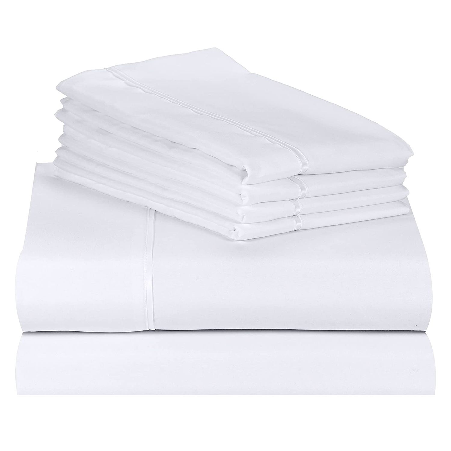 4 Pieces Sheet Set Deep Pocket Up to 14" Bed Sheet Luxury 3000 Series 