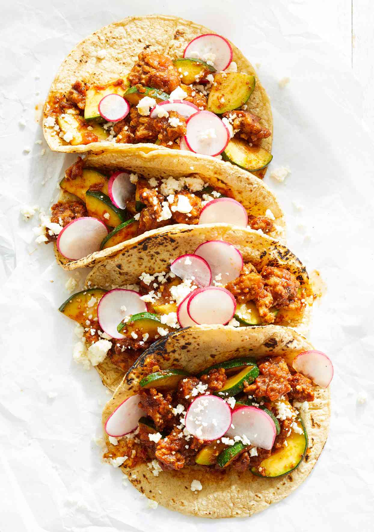 Pork-Zucchini Tacos