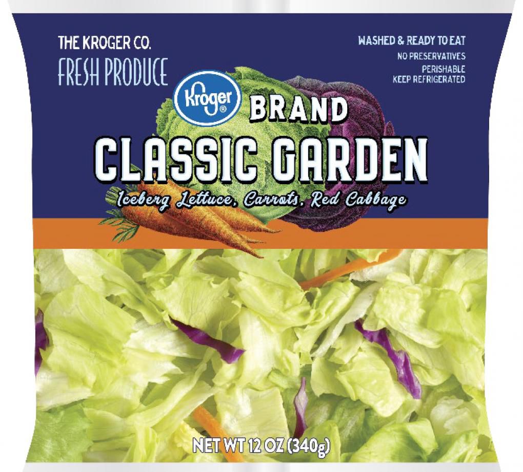 Bag of Kroger garden salad