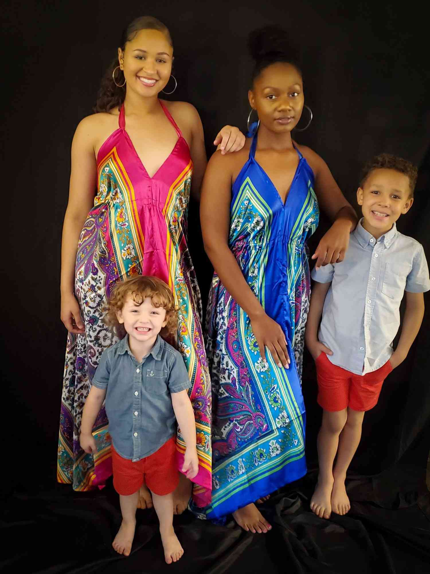 Black baby family white White parents