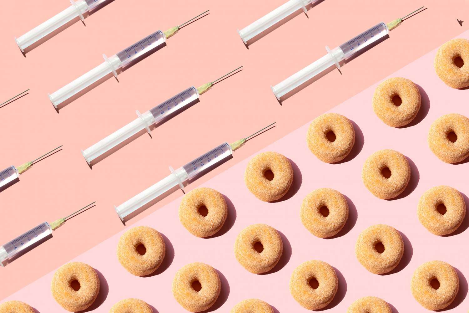 covid-vaccine-free-stuff: syringes and donuts