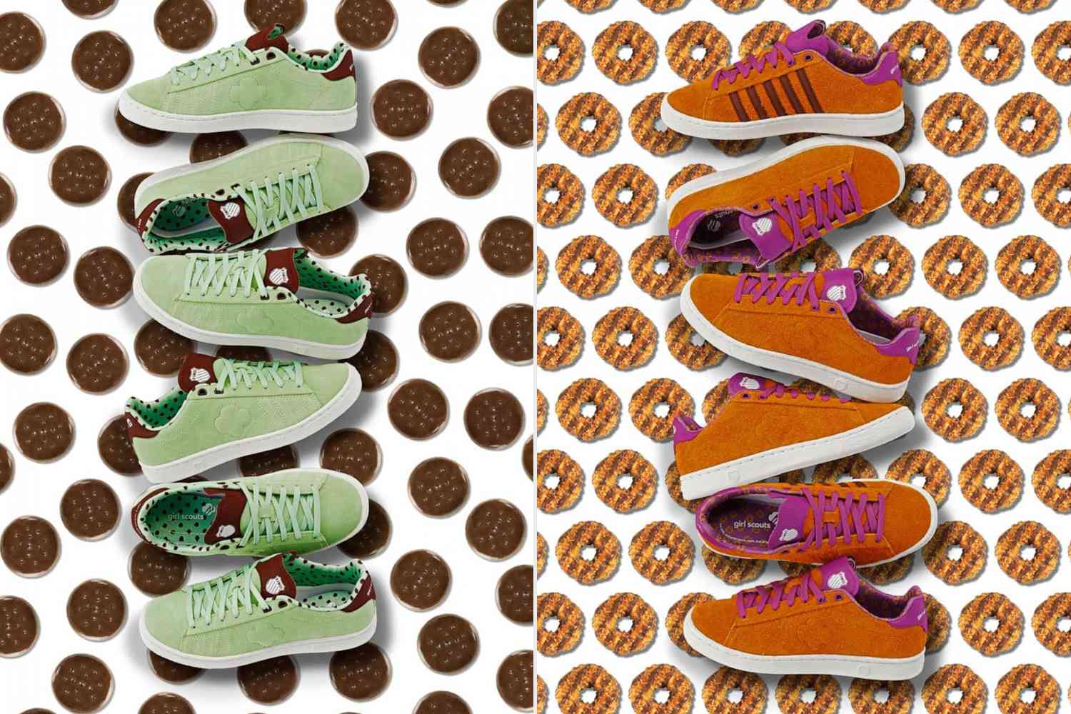 Girl Scout cookie shoes