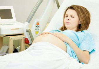 woman giving birth