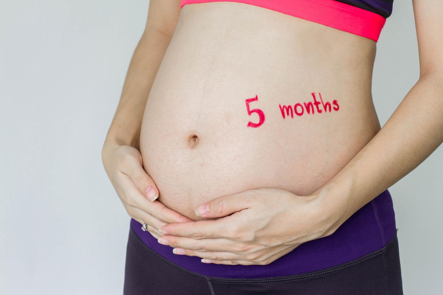 5 months pregnant