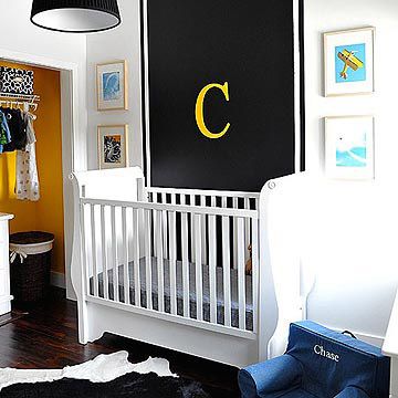 Melisa and Josh Fluhr's Black and White Nursery for Baby Chase