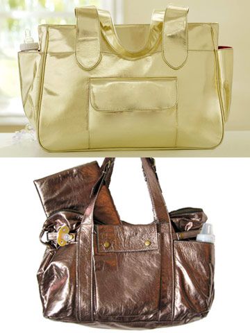 Amy Coe gold Holiday Diaper Bag	and Not Rational Hansel Bronze Diaper Bag