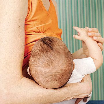 Baby breast-feeding