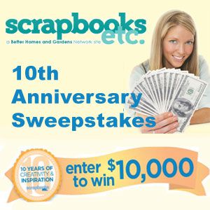 Scrapbooks Etc. 10th Anniversary Grand Prize Sweepstakes