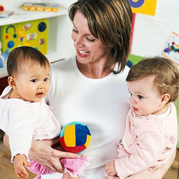 Daycare provider with children