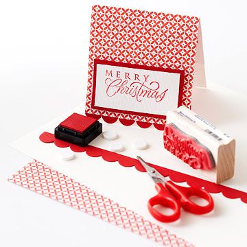 Stamped & Scalloped Card
