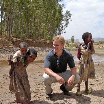 Matt Damon in Ethiopia