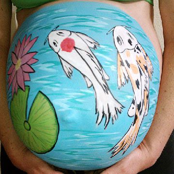 Painted Koi Pond Belly