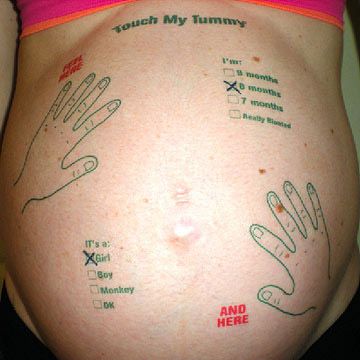 Temporary Belly Tattoos