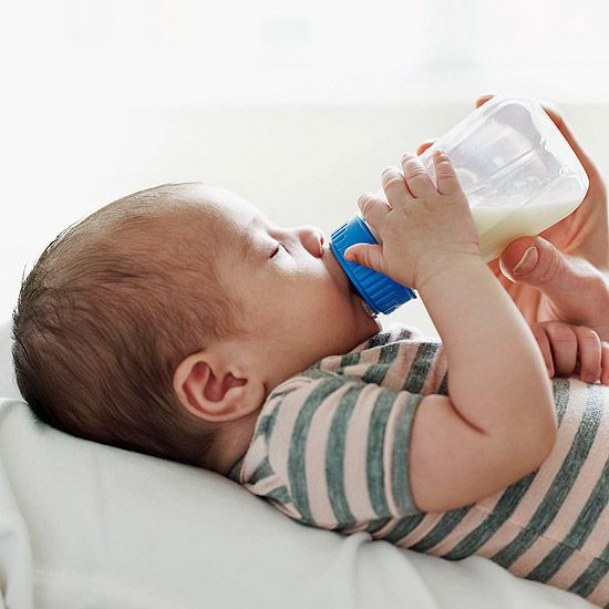 bottle feeding baby