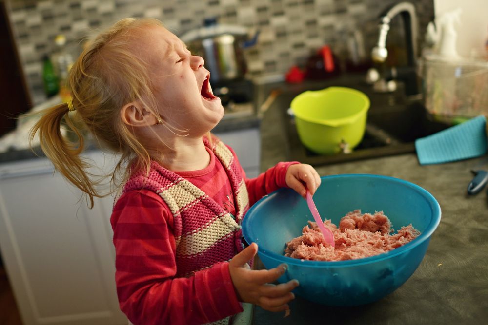 toddler tantrum over food