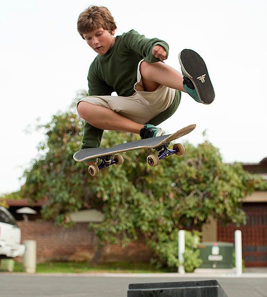 boy skateboarding
