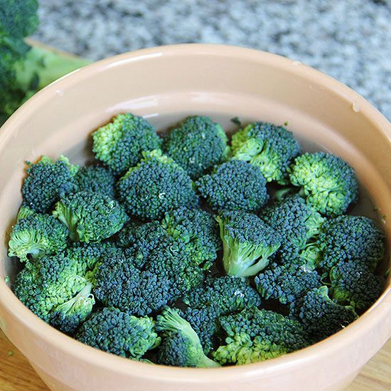 Rinse and Prep the Broccoli