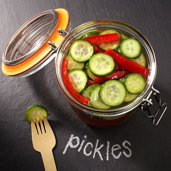 Pickled Cukes & Peppers