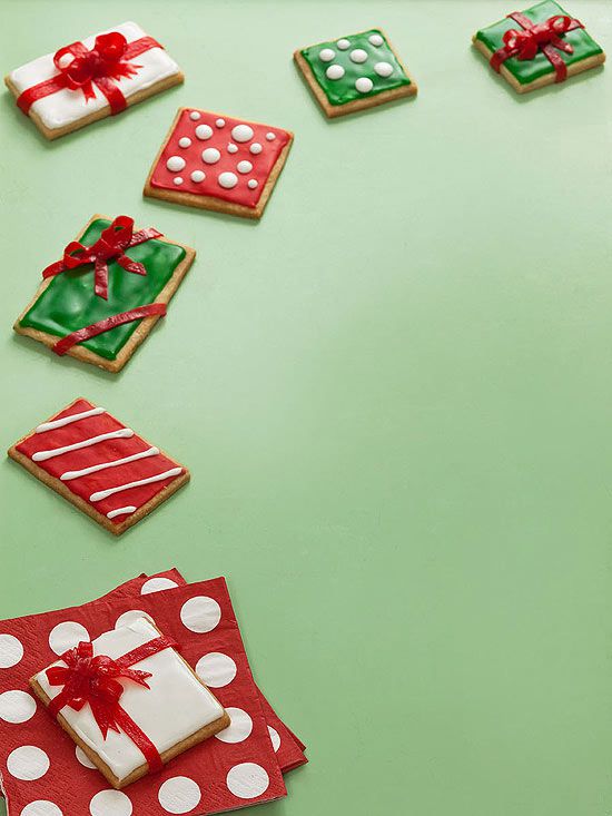 A Sweet Santa Will Love: Gift-Wrapped Cookies