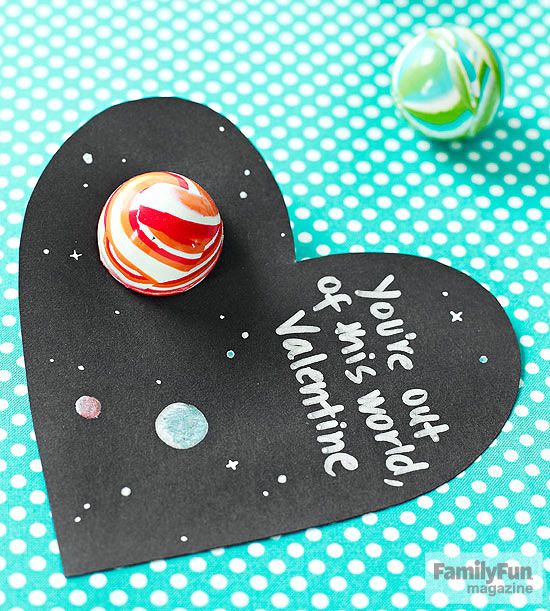 Galaxy Valentine's Day Card
