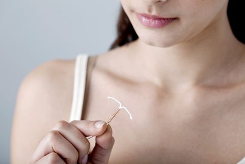Woman with IUD