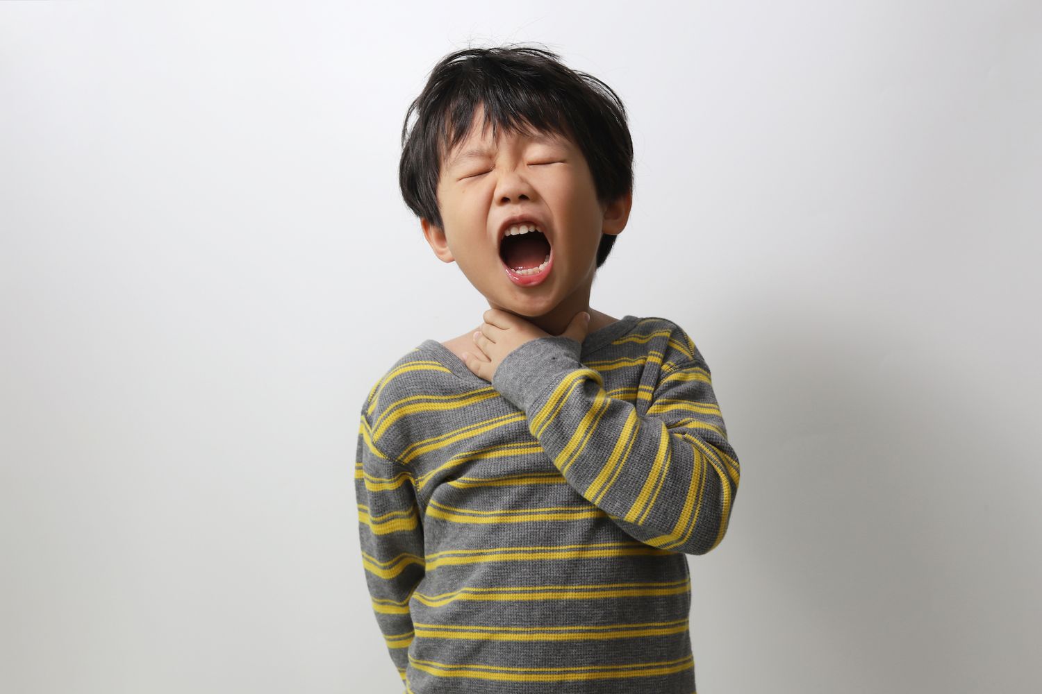 boy with open mouth