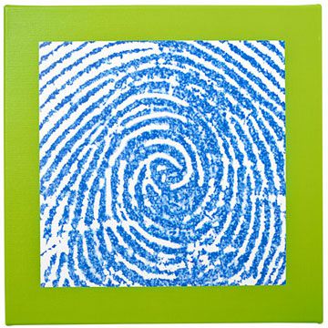 Colorful Decor Product: Custom Fingerprint Canvas