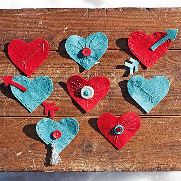 Heart-shaped pins