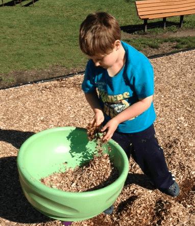 Liam and Woodchips