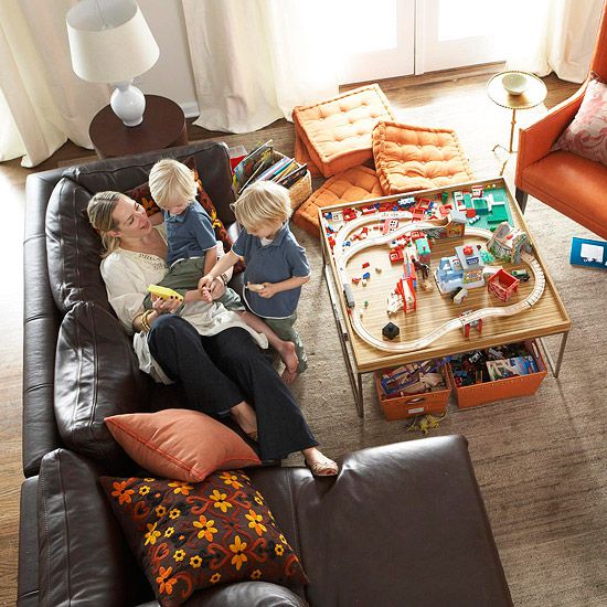 8. De-Fluff Your Living Room