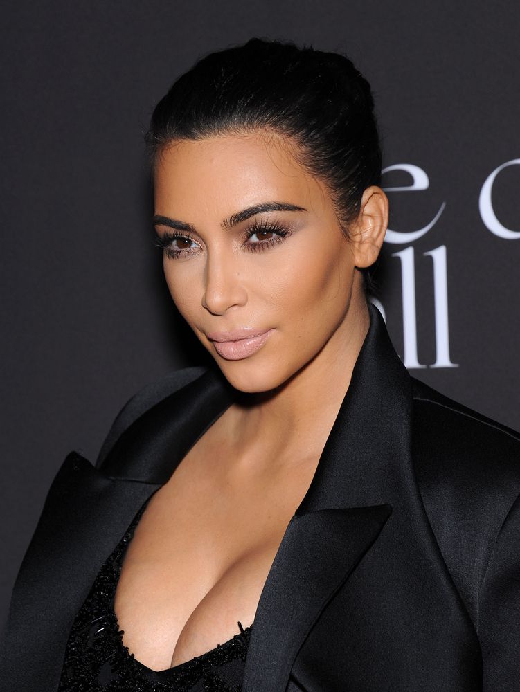 Kim Kardashian Headshot Wearing Black 2014