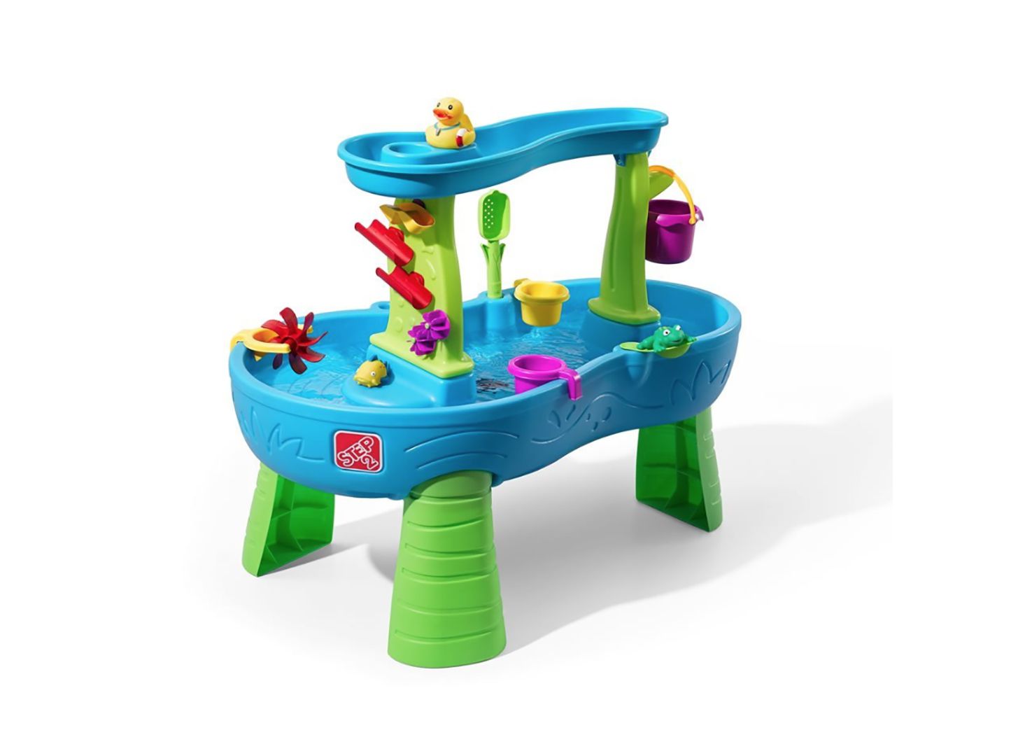 Step2 874600 Rain Showers Splash Pond Water Table Playset, Small Pack, Multi-Colored
