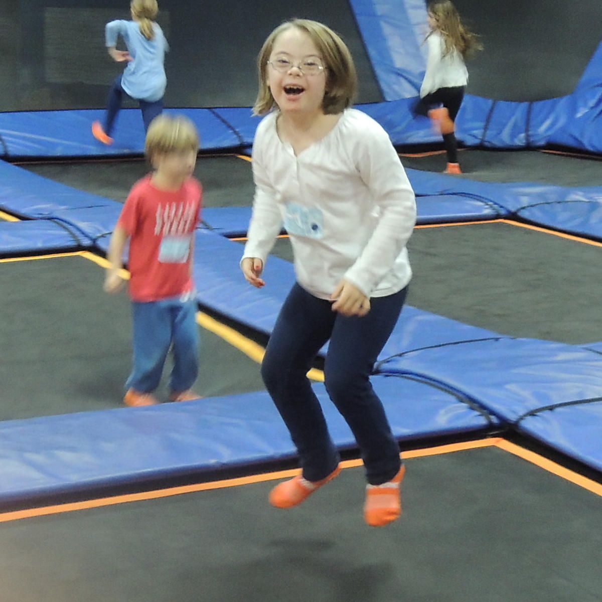 Penny at the trampoline park
