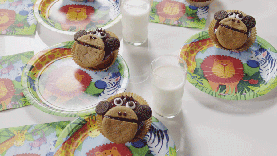 Baby Shower Desserts: Monkey Around Cupcakes