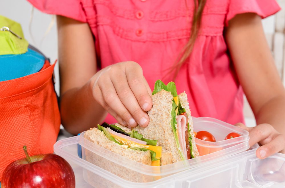 Kid Packing School Lunch