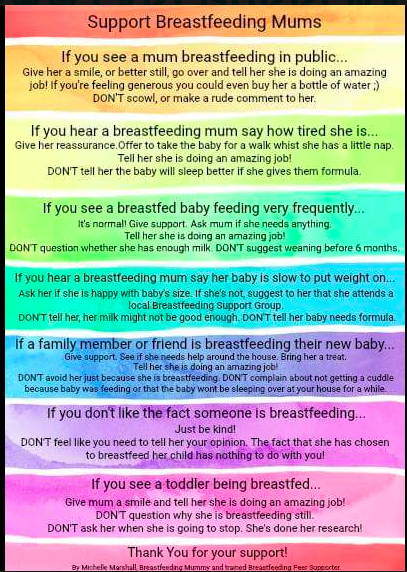 support breastfeeding mums