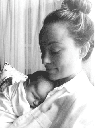 Olivia Wilde and Baby Christmas