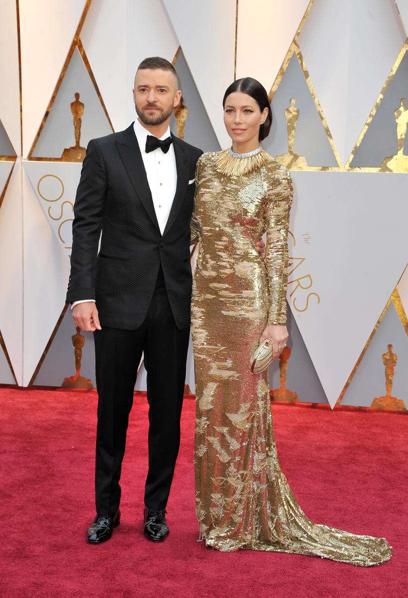 Jessica Beal and Justin Timberlake Oscars