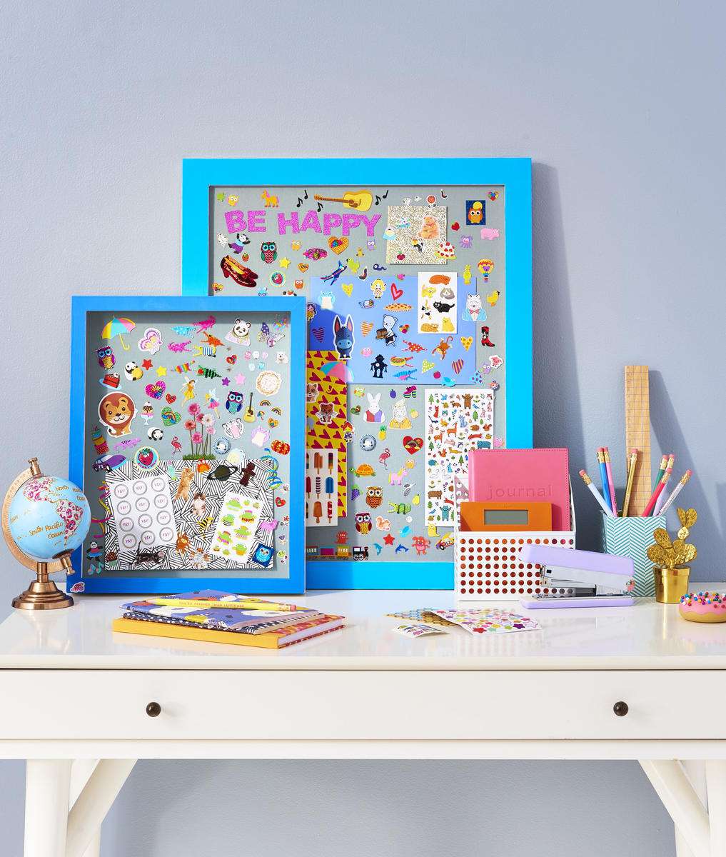 Kids Collections Shadowbox Picture Frame with Stickers